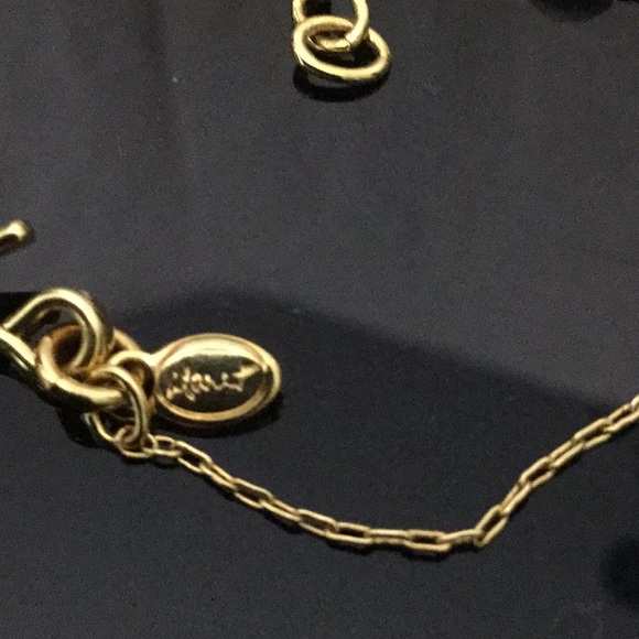 VtgMonet15”W/2”Ext.Gold Necklace W/3 WhiteBds&3Gld - Picture 5 of 5